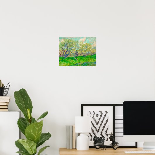 Vincent van Gogh Boomgaard in Blossom Poster (Thuiskantoor)