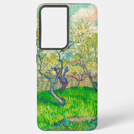 Vincent van Gogh Boomgaard in Blossom Samsung Galaxy Hoesje (Achterkant)