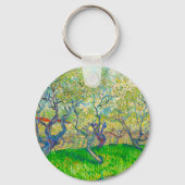 Vincent van Gogh Boomgaard in Blossom Sleutelhanger (Voorkant)