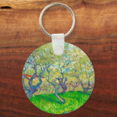 Vincent van Gogh Boomgaard in Blossom Sleutelhanger (Achterkant)