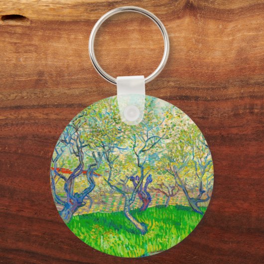 Vincent van Gogh Boomgaard in Blossom Sleutelhanger (Voorkant)