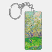 Vincent van Gogh Boomgaard in Blossom Sleutelhanger (Voorkant Links)