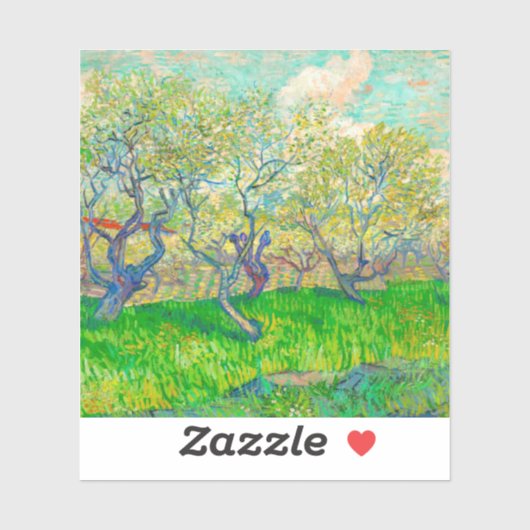 Vincent van Gogh Boomgaard in Blossom Sticker (Vel)