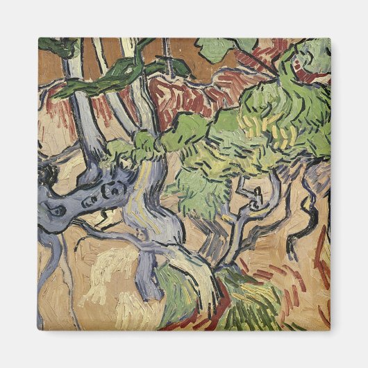 Vincent van Gogh | Boomwortels, 1890 Magneet (Voorkant)