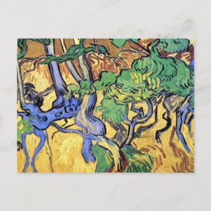 Vincent Van Gogh - Boomwortels en stammen Kunstwer Briefkaart