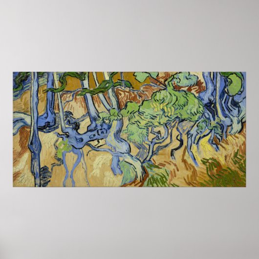 Vincent van Gogh - Boomwortels Poster (Voorkant)