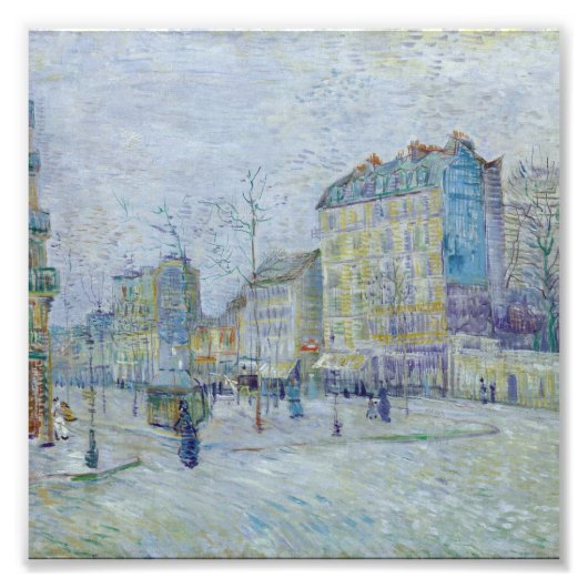 Vincent Van Gogh - Boulevard de Clichy Foto Afdruk (Voorkant)