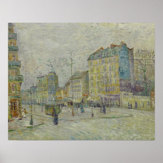 Vincent van Gogh - Boulevard de Clichy Poster (Voorkant)