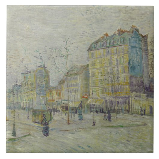 Vincent van Gogh - Boulevard de Clichy Tegeltje (Voorkant)