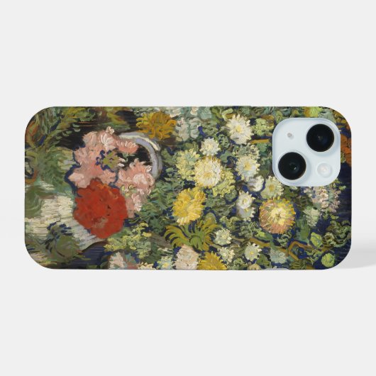 Vincent van Gogh Bouquet in een Vase iPhone 15 Case (Achterkant horizontaal)