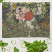 Vincent van Gogh Bouquet in een Vase Theedoek (Gevouwen)