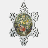 Vincent van Gogh Bouquet in een Vase Tin Sneeuwvlok Ornament (Rechts)
