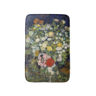 Vincent van Gogh - Bouquet van Bloemen in een Vase Badmat
