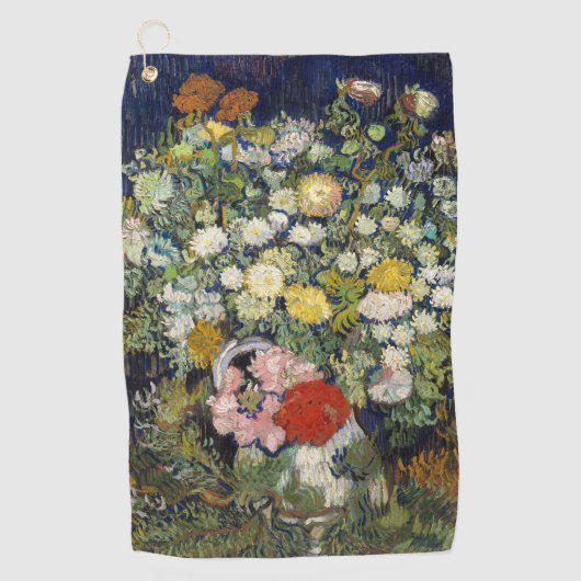 Vincent van Gogh - Bouquet van Bloemen in een Vase Golfhanddoek (Voorkant)
