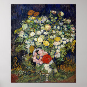 Vincent van Gogh - Bouquet van Bloemen in een Vase Poster