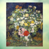 Vincent van Gogh - Bouquet van Bloemen in een Vase Raamsticker (Vel 3)