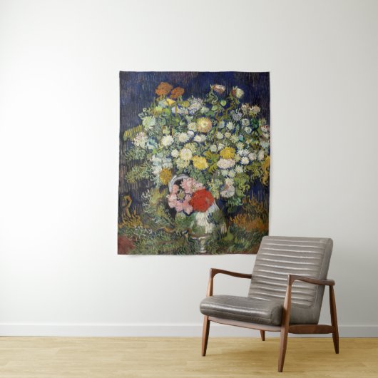 Vincent van Gogh - Bouquet van Bloemen in een Vase Wandkleed (In situ)
