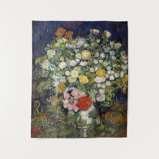 Vincent van Gogh - Bouquet van Bloemen in een Vase Wandkleed (Voorkant)