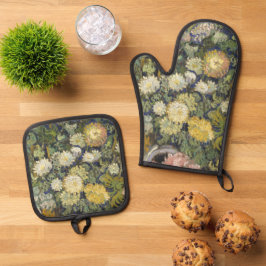  Vincent Van Gogh Bouquet van Bloemen Ovenwant & Pannenlap Set