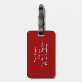 Vincent van Gogh Branches met Almond Blossom Bagagelabel (Achterkant verticaal)