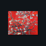 Vincent van Gogh Branches met Almond Blossom Canvas Afdruk<br><div class="desc">Vincent van Gogh Vertakkingen met amandelbloesem in een zeer Aziatische rode, een natuur van Ladiebug fine art verpakt doek Japans impressionisme schilderolie bekende stillevens bloemsierbloemen meesterwerk tuinboompost "van gogh"</div>