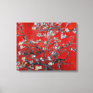 Vincent van Gogh Branches met Almond Blossom Canvas Afdruk