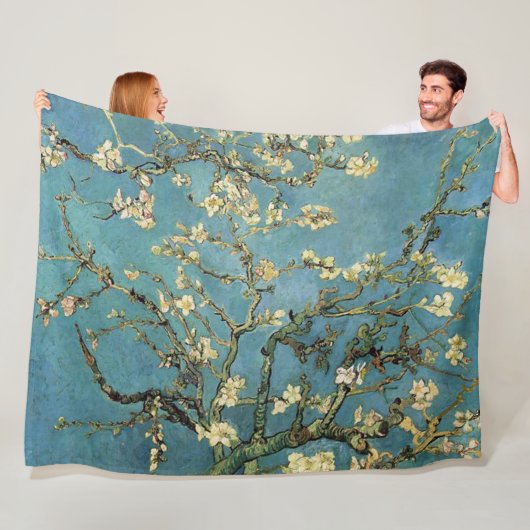 Vincent van Gogh ~ Branches met Almond Blossom Fleece Deken (In situ)