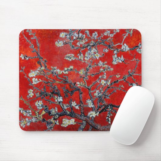 Vincent van Gogh Branches met Almond Blossom Muismat (Met muis)