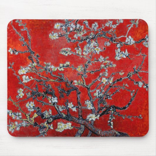 Vincent van Gogh Branches met Almond Blossom Muismat (Voorkant)