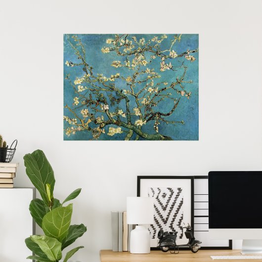Vincent van Gogh Branches met Almond Blossom Poster (Thuiskantoor)