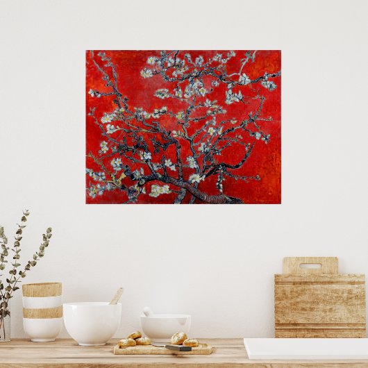 Vincent van Gogh ~ Branches met Almond Blossom Poster (Keuken)