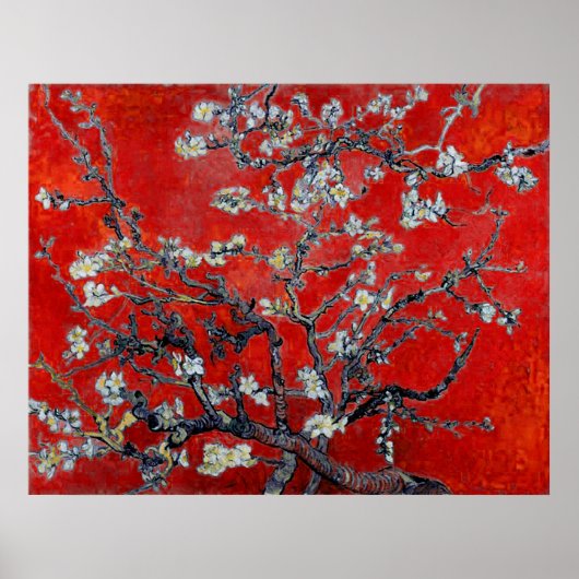 Vincent van Gogh ~ Branches met Almond Blossom Poster (Voorkant)