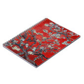 Vincent van Gogh Branches met Almond Blossom Red Notitieboek (Linkerzijde)