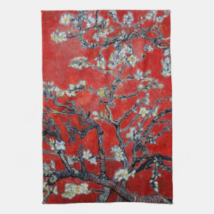 Vincent van Gogh Branches met Almond Blossom Theedoek