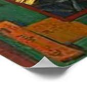 Vincent van Gogh Bridge in Rain (na Hiroshige) Poster (Hoek)