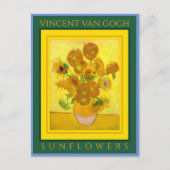 VINCENT VAN GOGH ... BRIEFKAART VAN SUNFLOWERS (Voorkant)
