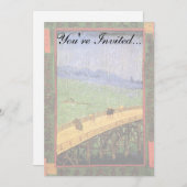 Vincent van Gogh - Brug in de Japanse regenkunst Kaart (Voorkant / Achterkant)