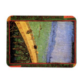 Vincent van Gogh - Brug in de Japanse regenkunst Magneet (Horizontaal)