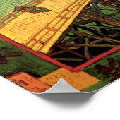 Vincent van Gogh - Brug in de Japanse regenkunst Poster (Hoek)