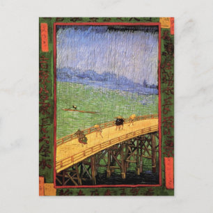 Vincent Van Gogh - Brug in de regen Japanse Kunst Briefkaart