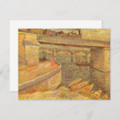 Vincent van Gogh Bruggen over de Seine Asnières (Voorkant / Achterkant)