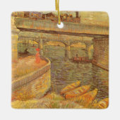 Vincent van Gogh Bruggen over de Seine Asnières Keramisch Ornament (Voorkant)