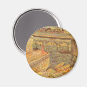 Vincent van Gogh Bruggen over de Seine Asnières Magneet (Voorkant / Achterkant)