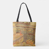 Vincent van Gogh Bruggen over de Seine Asnières Tote Bag (Achterkant)