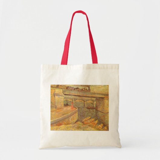 Vincent van Gogh Bruggen over de Seine Asnières Tote Bag (Voorkant)