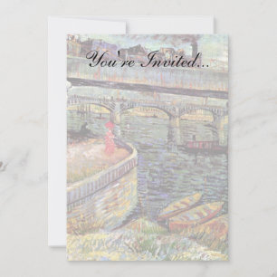 Vincent Van Gogh - Bruggen over de Seine Kaart