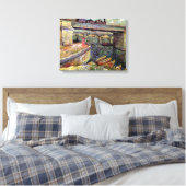 Vincent Van Gogh - Bruggen over de zee Canvas Afdruk (Insitu (Slaapkamer))
