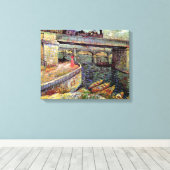 Vincent Van Gogh - Bruggen over de zee Canvas Afdruk (Insitu (Houten vloer))