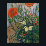 Vincent van Gogh - Butterflies en Poppies Acryl Muurkunst<br><div class="desc">Butterflies and Poppies - Vincent van Gogh,  Oil on Canvas,  1890</div>