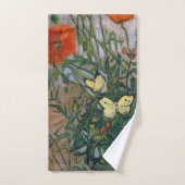 Vincent van Gogh - Butterflies en Poppies Bad Handdoek (Handdoek)